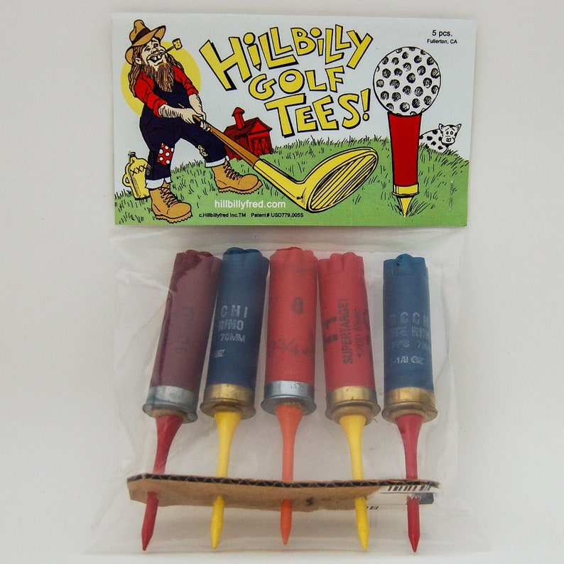 Hillbilly Golf Tees Funny Golf Gifts Set of 5 Golf Tees Etsy Australia
