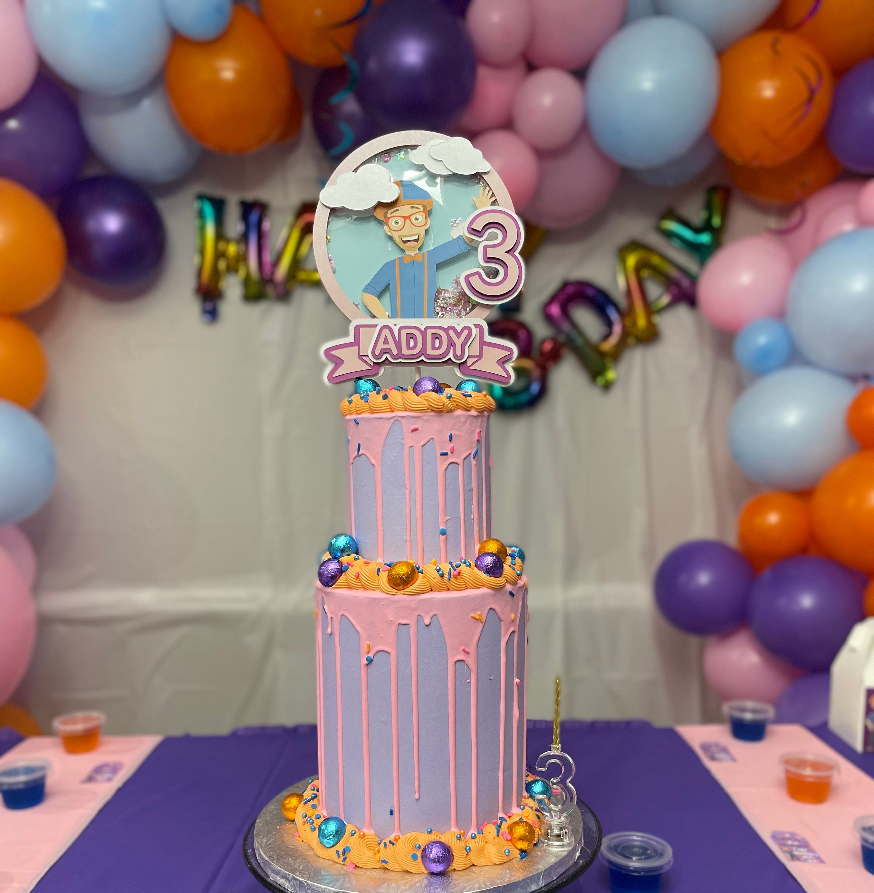 Shaker Topper Blippi Inspired/birthday Party/girl Birthday Themes/boy