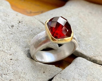 Sundance top garnet ring