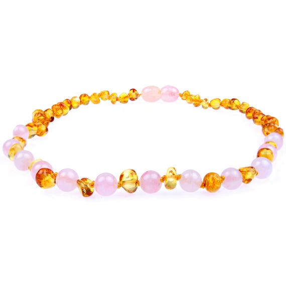 powell's owls amber teething necklace