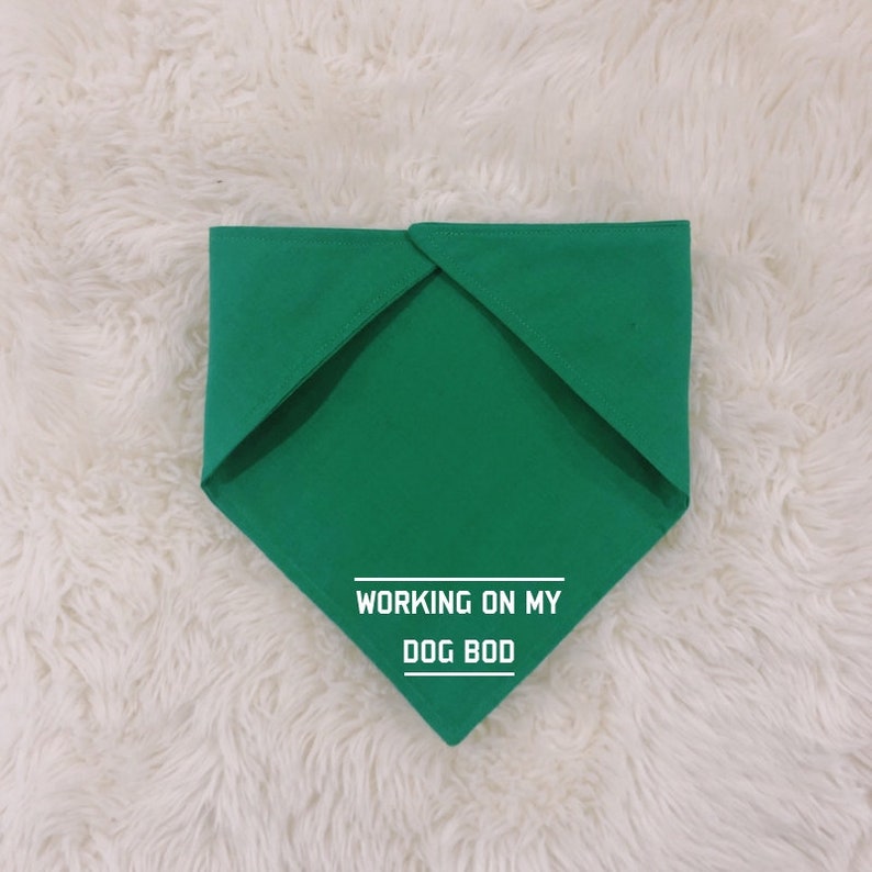 Dog Bandana Working on My Dog Bod Funny Boho Dog Collar Personalized Best Friend Gift Dog Dog Lover Gift Bandana Dog Dad Gifts For Her