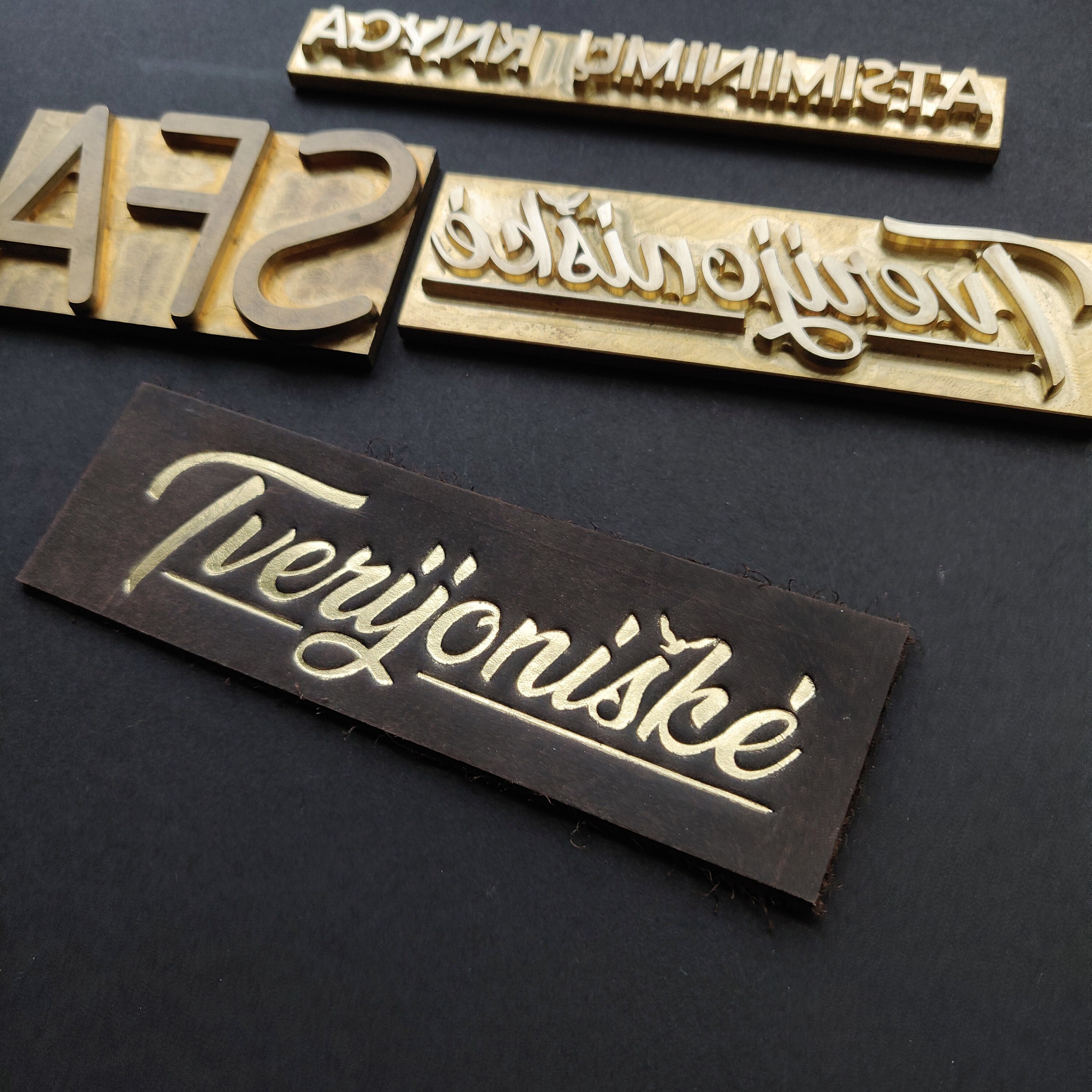 Custom Brass Stamp for Leather Leather Stamp Wood Stamp Etsy