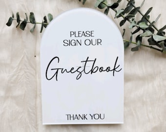 Sign our guestbook sign | Wedding signage | Wedding decor | Wedding guestbook | Wedding sign | Guestbook sign | Acrylic wedding signage |