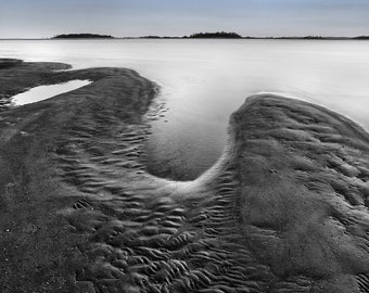 Savannah, Tybee Island, landscape, seascape, photograph, low country, original art, wall art, Georgia coast, photography, low tide.