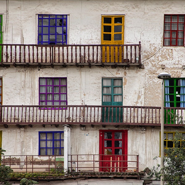 Cuenca Ecuador, doors, fine art photograph, color doors, architecture, streetscape, South America, original art, wall art, photograph.