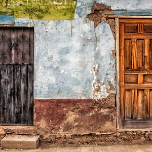 Cuenca, Ecuador, doors, old doors, old architecture, streetscape, South America, photograph, original art, home decor, fine art.