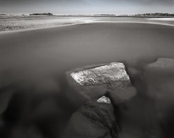 Savannah, Tybee Island, landscape, seascape, photograph, low country, original art, wall art, black and white, fine art photography.