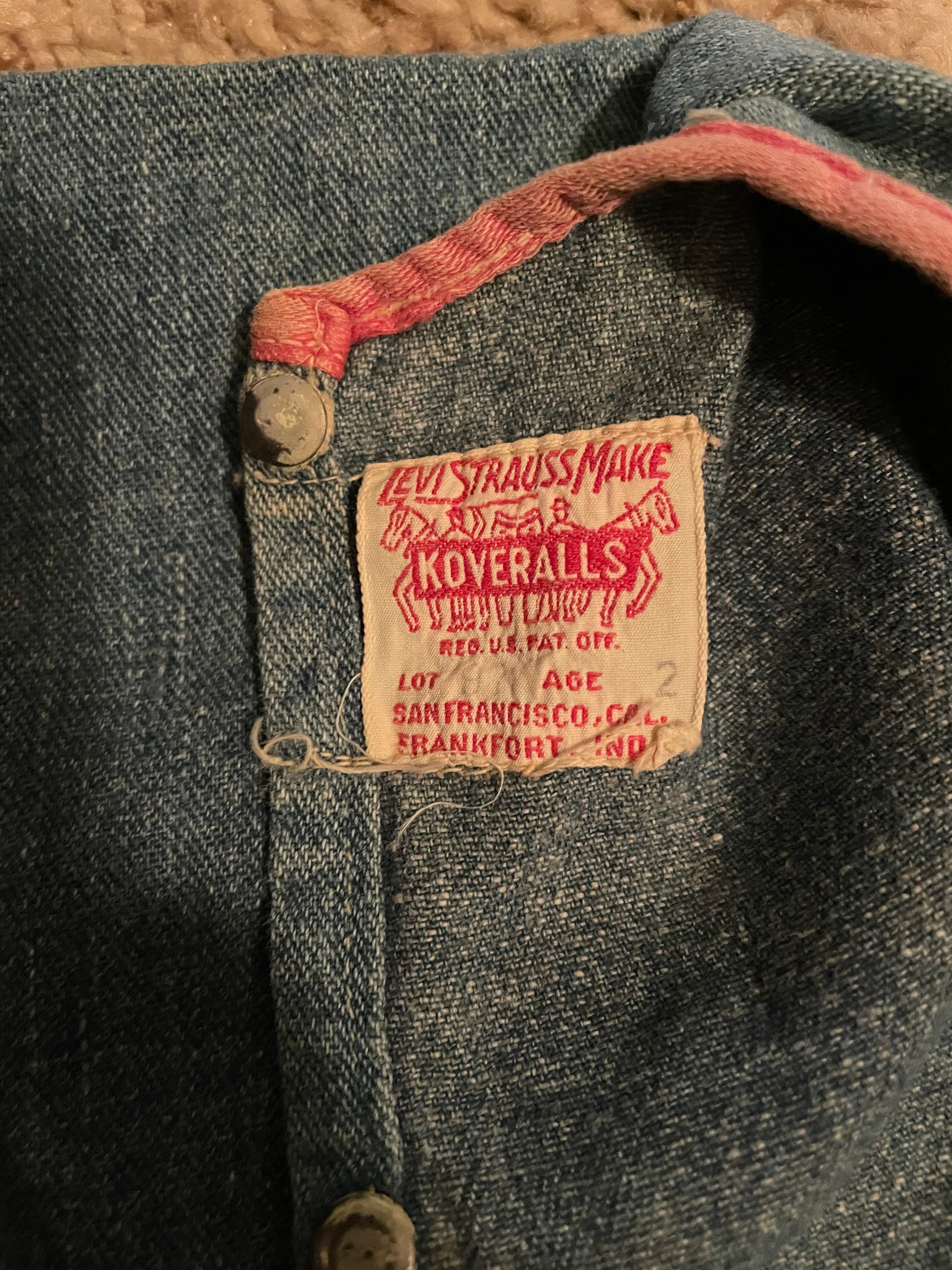 Antique Levi Koveralls, Made Around 1915 - Etsy