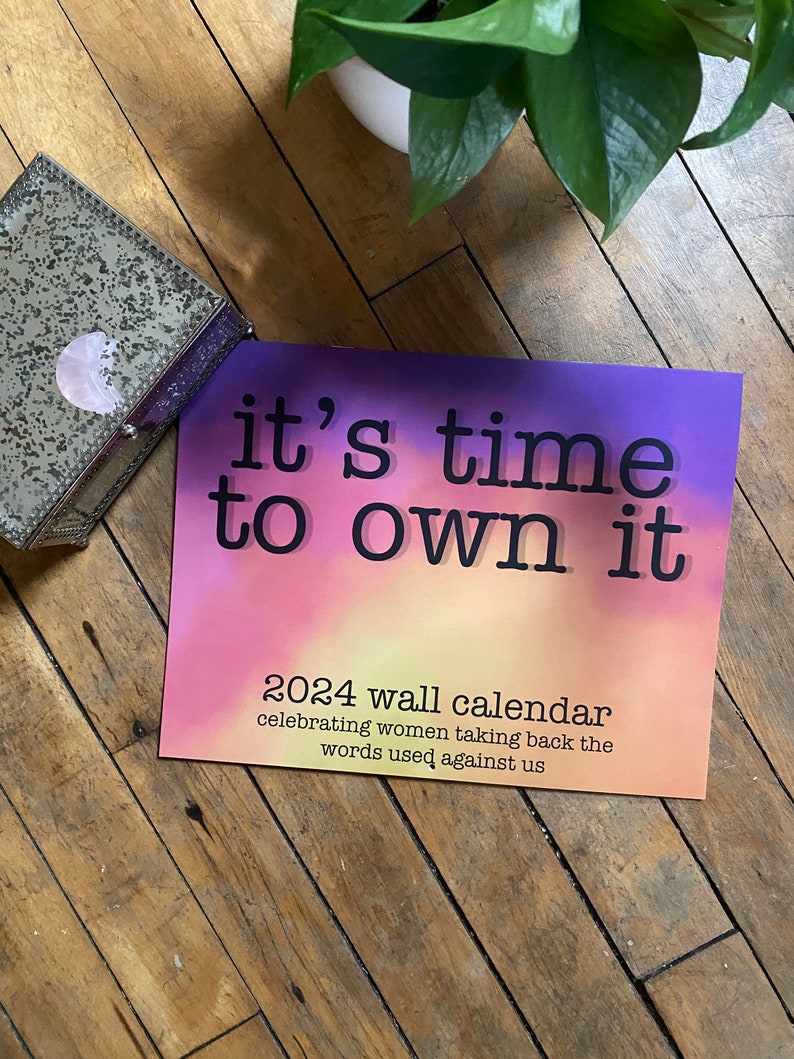 It's Time to Own It, 2025 12 Month Wall Calendar, Inappropriate