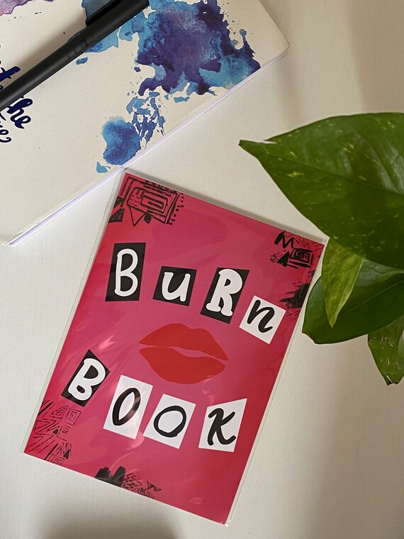 Burn Book Mean Girls Print, Burn Book Art, gallery wall art, pop