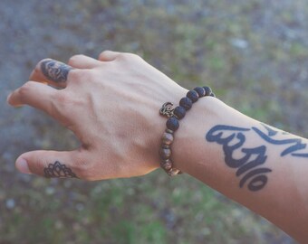 Mala Bracelet, Om or Choose Your Word Wrist Malas - Handmade Mala, Mala Bracelets, Mala Beads, Meditation Jewelry, Wrist Mala