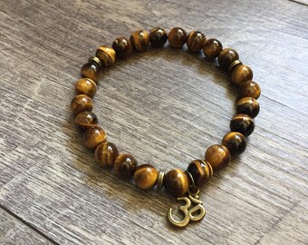 Mala Bracelet, Om or Choose Your Word Wrist Malas - Handmade Mala, Mala Bracelets, Mala Beads, Meditation Jewelry, Wrist Mala