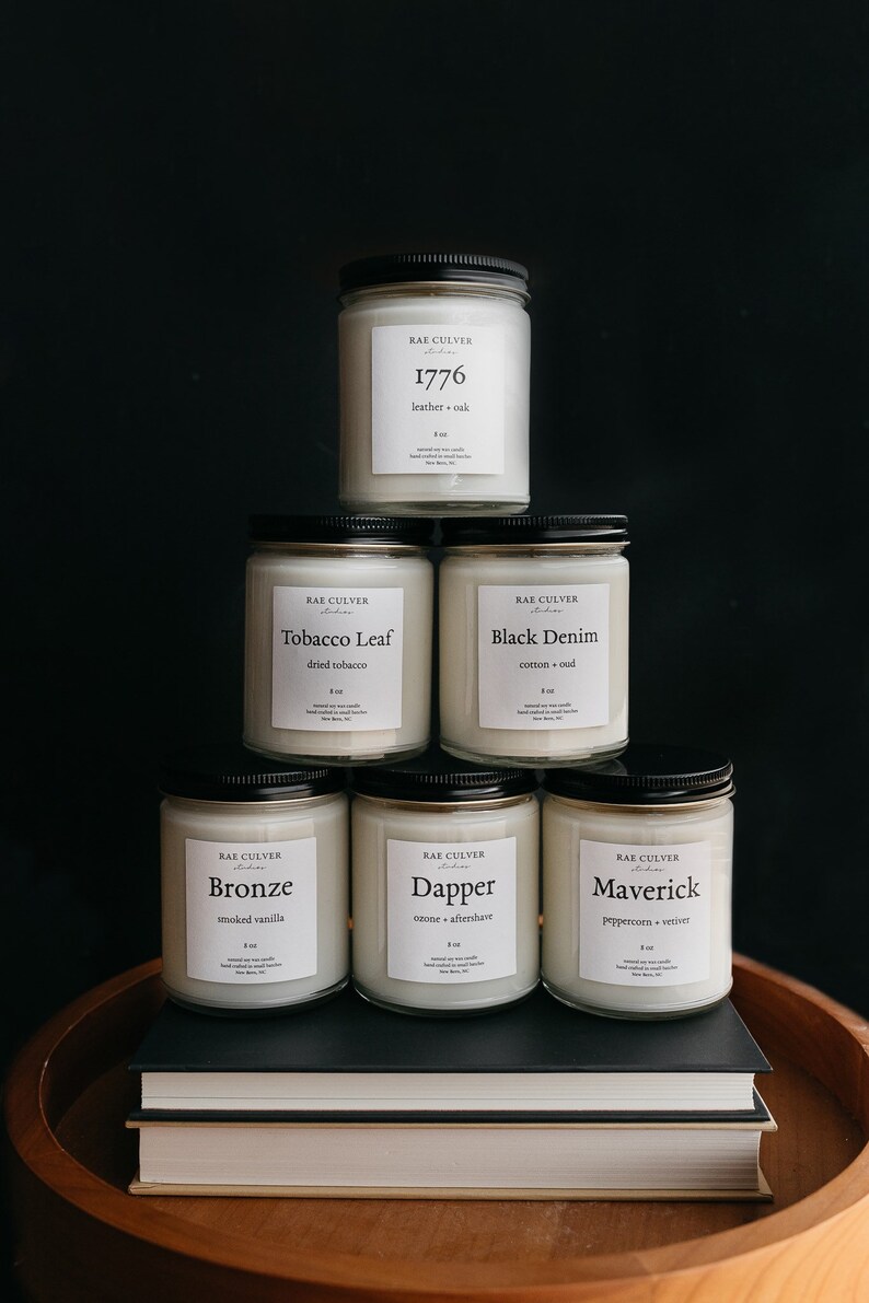 8 oz Soy Candle Men\u2019s Candle Men\u2019s Gift Candle Gift Man Candle Men\u2019s Collection Candle