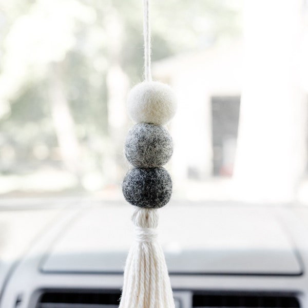 Essential Oil Car Diffuser | Car Oil Diffuser | Felt Wool Ball | Aromatherapy | Car Air Freshener | Essential Oils | Rae Culver Studios