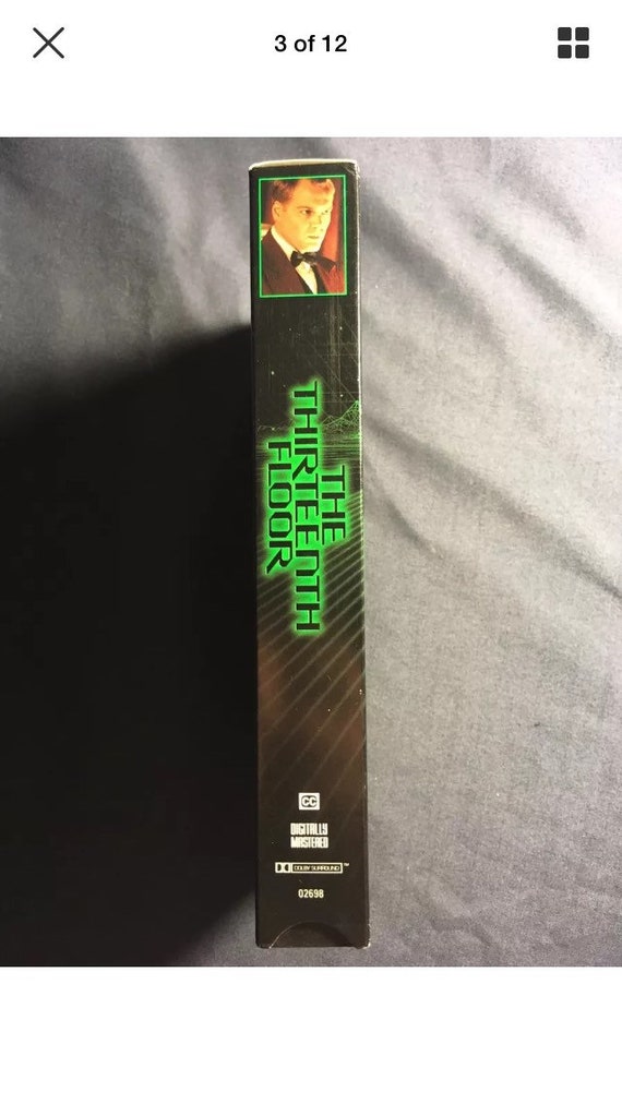 Vintage The Thirteenth Floor Vhs Movie 1999 1st Release Etsy