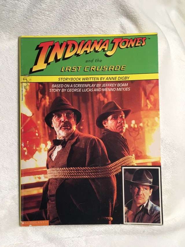 Vintage Indiana Jones and the Last Crusade Scholastic Book Etsy