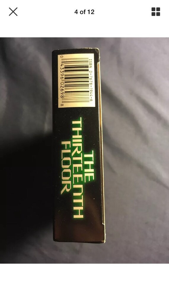 Vintage The Thirteenth Floor Vhs Movie 1999 1st Release Etsy