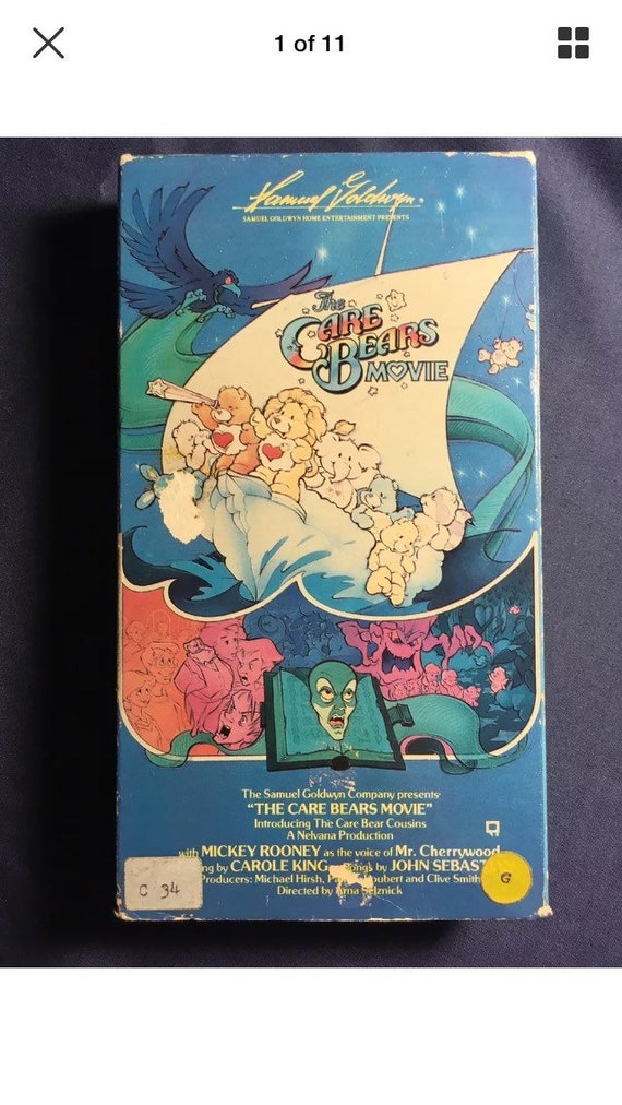 Vintage The Care Bears Movie VHS cartoon movie 1985 1st Etsy