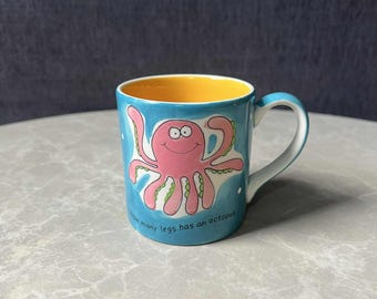 Whittard Of Chelsea 2005 Colourful Handpainted Under The Sea Ceramic Small Mug