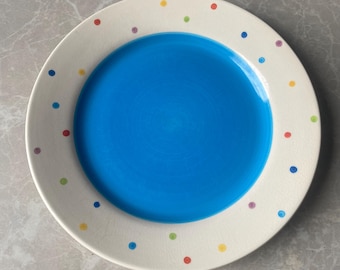 Whittard Of Chelsea Multi Spotted side plate 20cm (P)