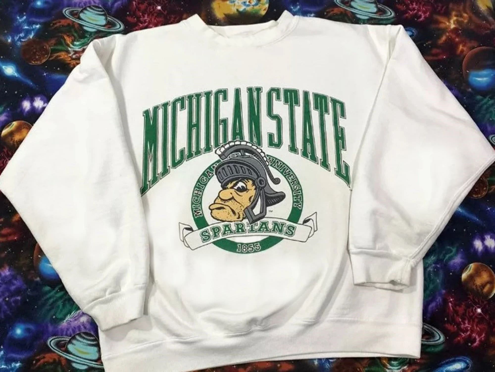 Vintage Michigan State Spartans 1855 Sweatshirt, Michigan State University Sweatshirt