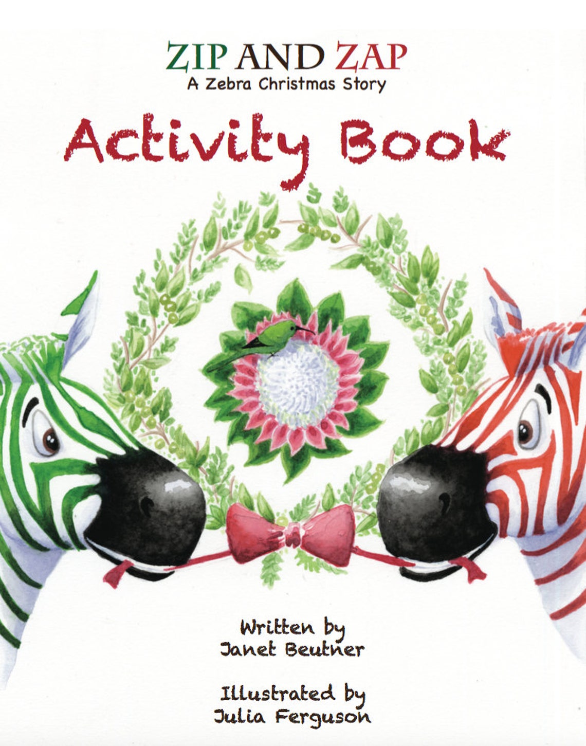 Zip and Zap A Zebra Christmas Story Activity Book Etsy