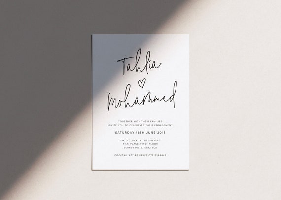 18 Engagement Invitation Message Wording Examples To Make Your Own The Urban Guide