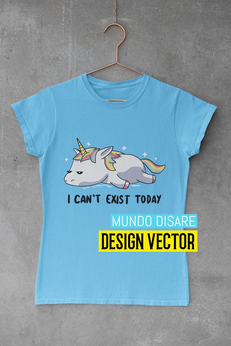 Download Tired Unicorn SVG EPS Cutfile Cameo PDF | Etsy