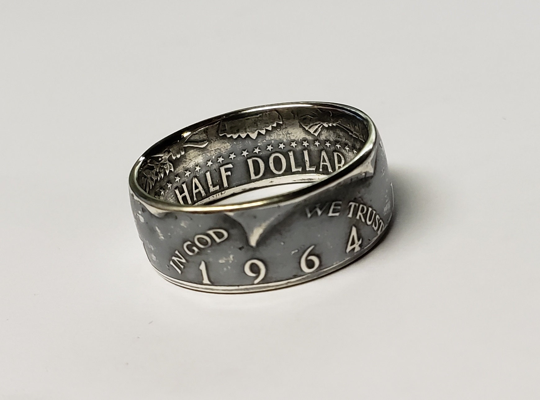 本物 1969 年ジョン F ケネディ シルバー コイン リング(A101) 【公式通販】