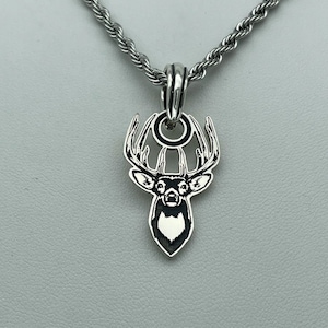 Handgemachter JFK Silver Buck Anhänger: Deer Jewelry