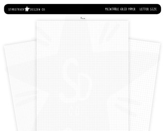 printable grid paper etsy