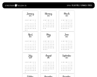 3X4 Calendar | Etsy