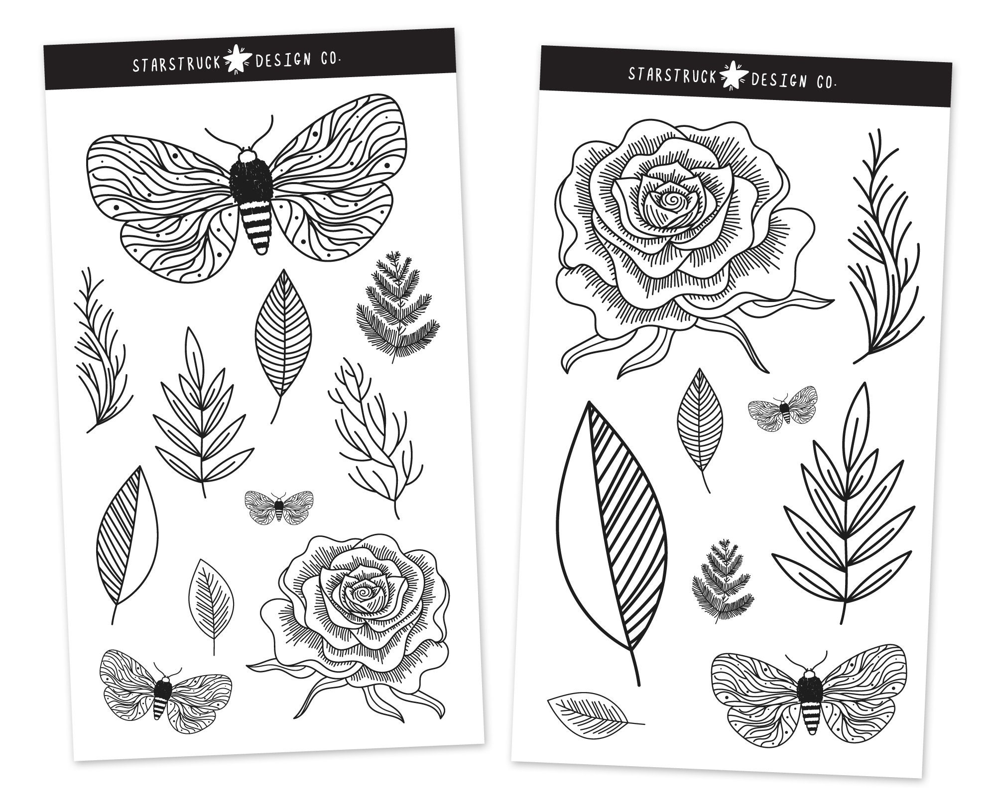 printable nature stickers nature sticker pack magic sticker etsy