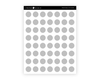 Printable Dot Stickers - Etsy