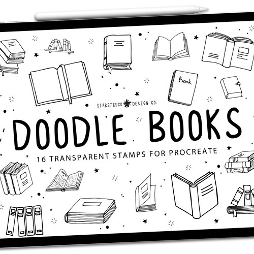 Doodle Stamps Procreate Brushes Etsy
