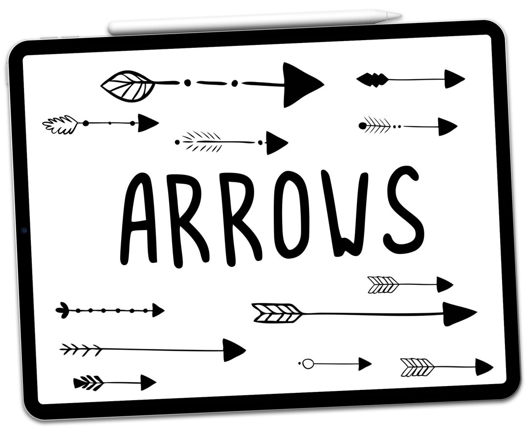 Procreate Arrow Stamps Procreate Stamps Arrow Stamps for Etsy