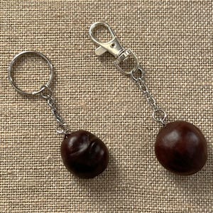 Buckeye Key Chain, OSU, Ohio State, Ohio, Nut, Keychain, Handmade