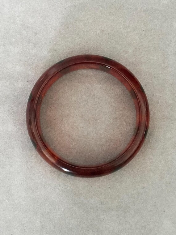 Artisan Root Beer Translucent Bakelite Bangle wit… - image 10