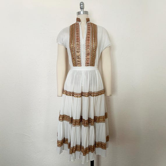 1950s Cream and Gold Patio Set by Aspen Sportswear, Medium to Large | 50s Vintage Blouse and Skirt Set (M, L, 38-28.5-free) - Etsy 1950s Cream and Gold Patio Set by Aspen Sportswear, Medium to Large | 50s Vintage Blouse and Skirt Set (M, L, 38-28.5-free) - Etsy