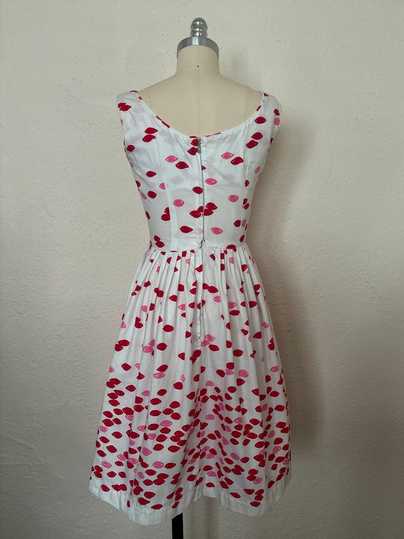 1950s Lips Novelty Print Dress, Extra Small to Sm… - image 6