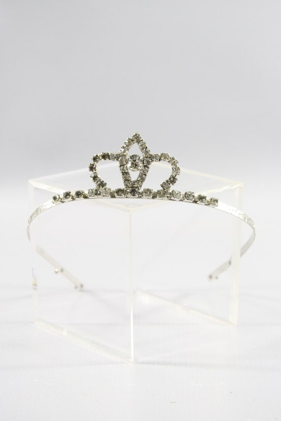 1950s Rhinestone Tiara  | 50s Vintage Rhinestone H