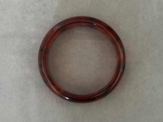 Artisan Root Beer Translucent Bakelite Bangle wit… - image 11