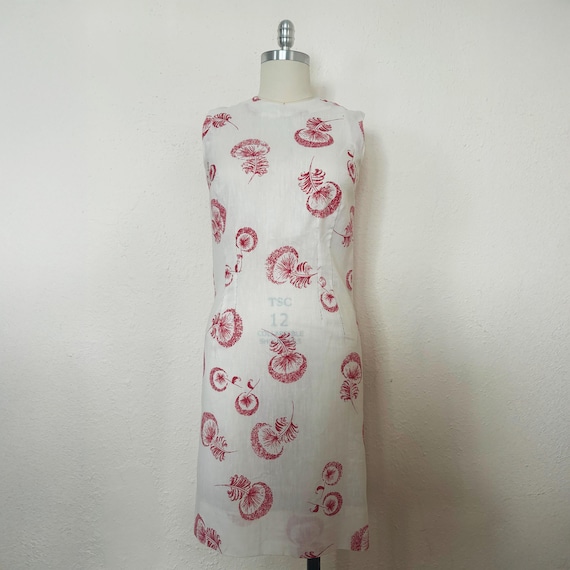 60’s Raspberry Sheath Dress