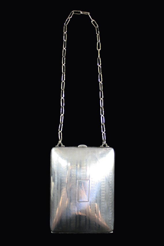 1920s Silver Plated Dance Bag | 1910s Vintage 925… - image 2