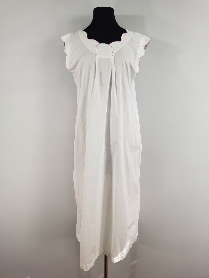 1920s White Cotton Nightgown Small to Medium 20s Vintage - Etsy