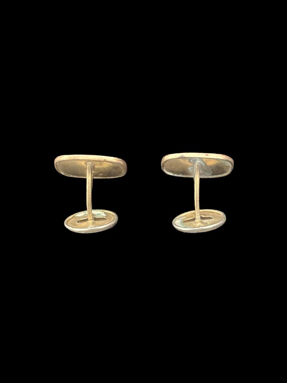 1900s Rectangular Gold Filled Diamond Engraved Cu… - image 3