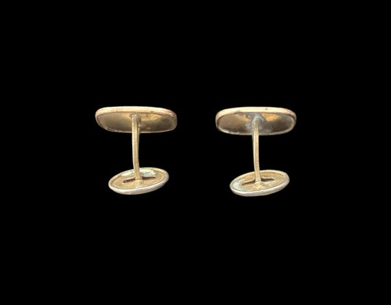 1900s Rectangular Gold Filled Diamond Engraved Cu… - image 4