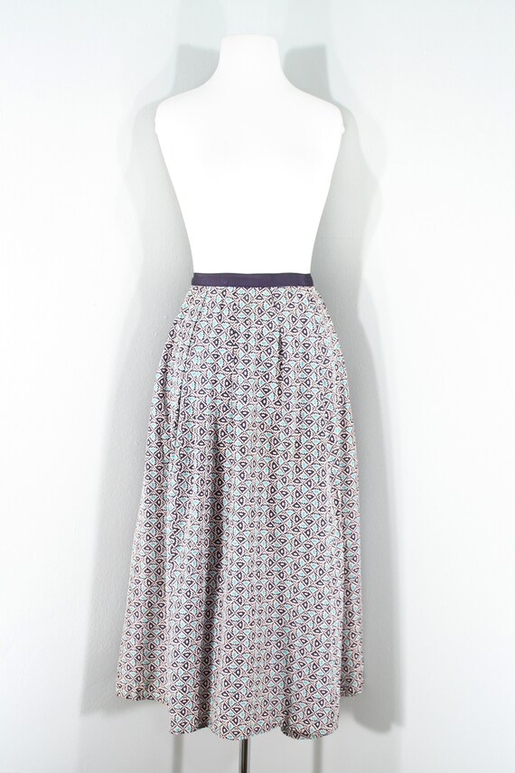 1940s Cold Rayon Floral Skirt, Medium to Large | … - image 2