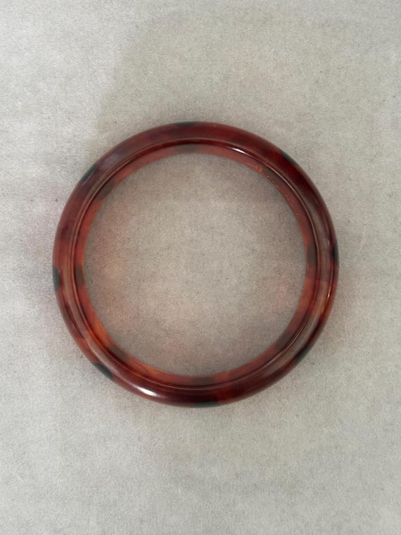 Artisan Root Beer Translucent Bakelite Bangle wit… - image 8