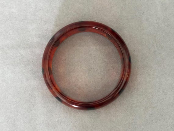 Artisan Root Beer Translucent Bakelite Bangle wit… - image 9